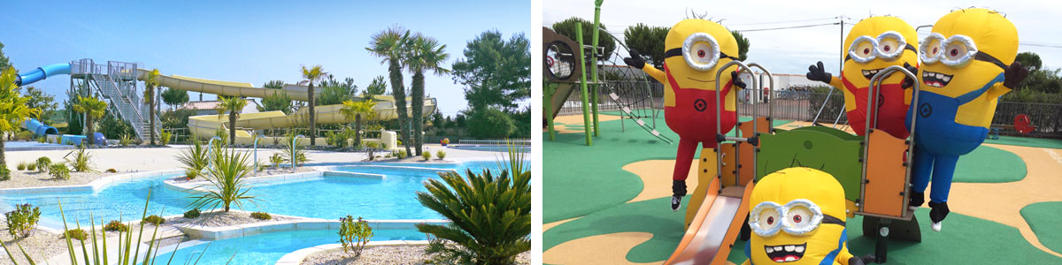 CAMPING AVEC ANIMATIONS ET PARC AQUATIQUE DE 800M²