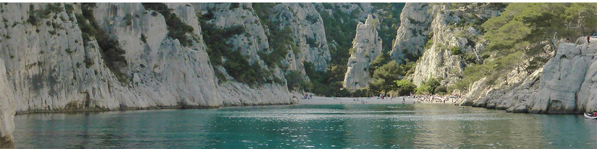 Calanques de la mer méditerranée